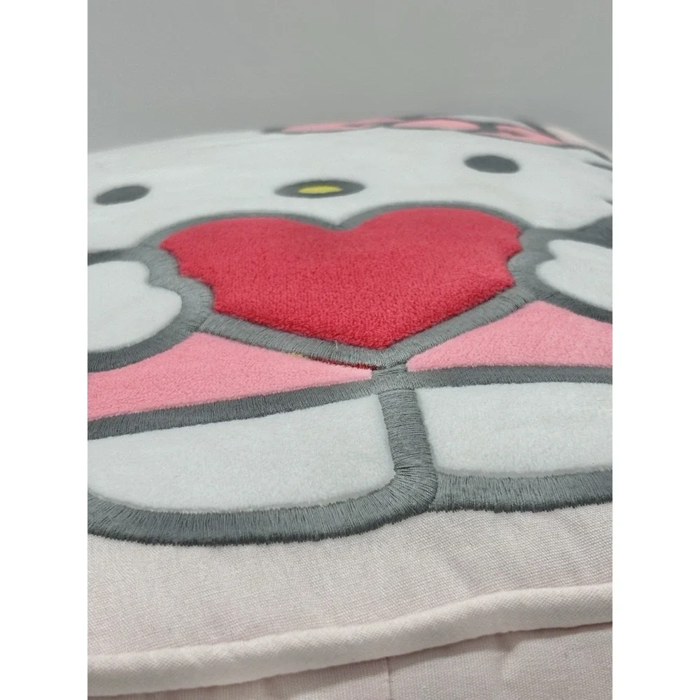 Pottery Barn Teen Hello Kitty Heart Decorative Pillow Pink Sanrio 2024